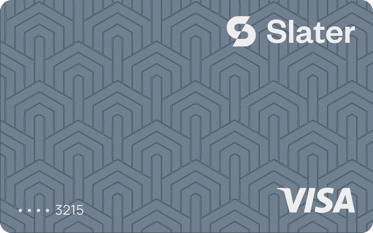 Slater Visa card